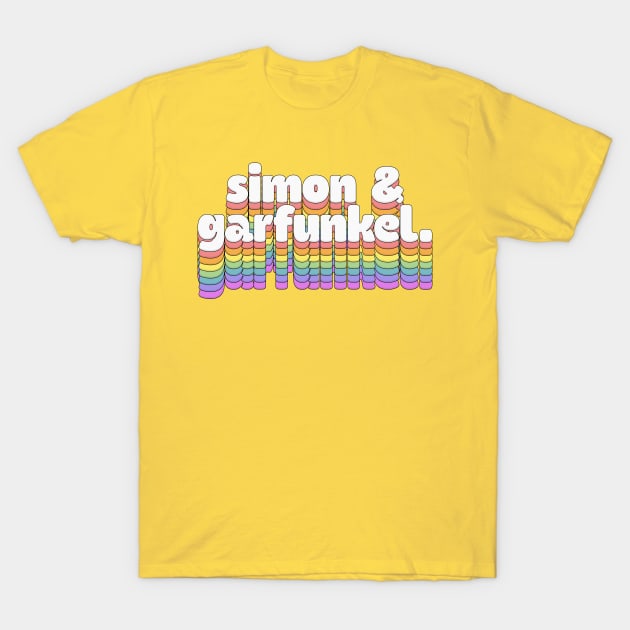 Simon & Garfunkel Retro Aesthetic Design // T-Shirt by DankFutura